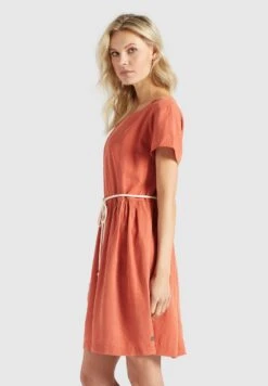 Khujo Asba - Jurk - Terrakotta -Khujo Winkel 47a7ecbb618b419380c166bfb3154aa6