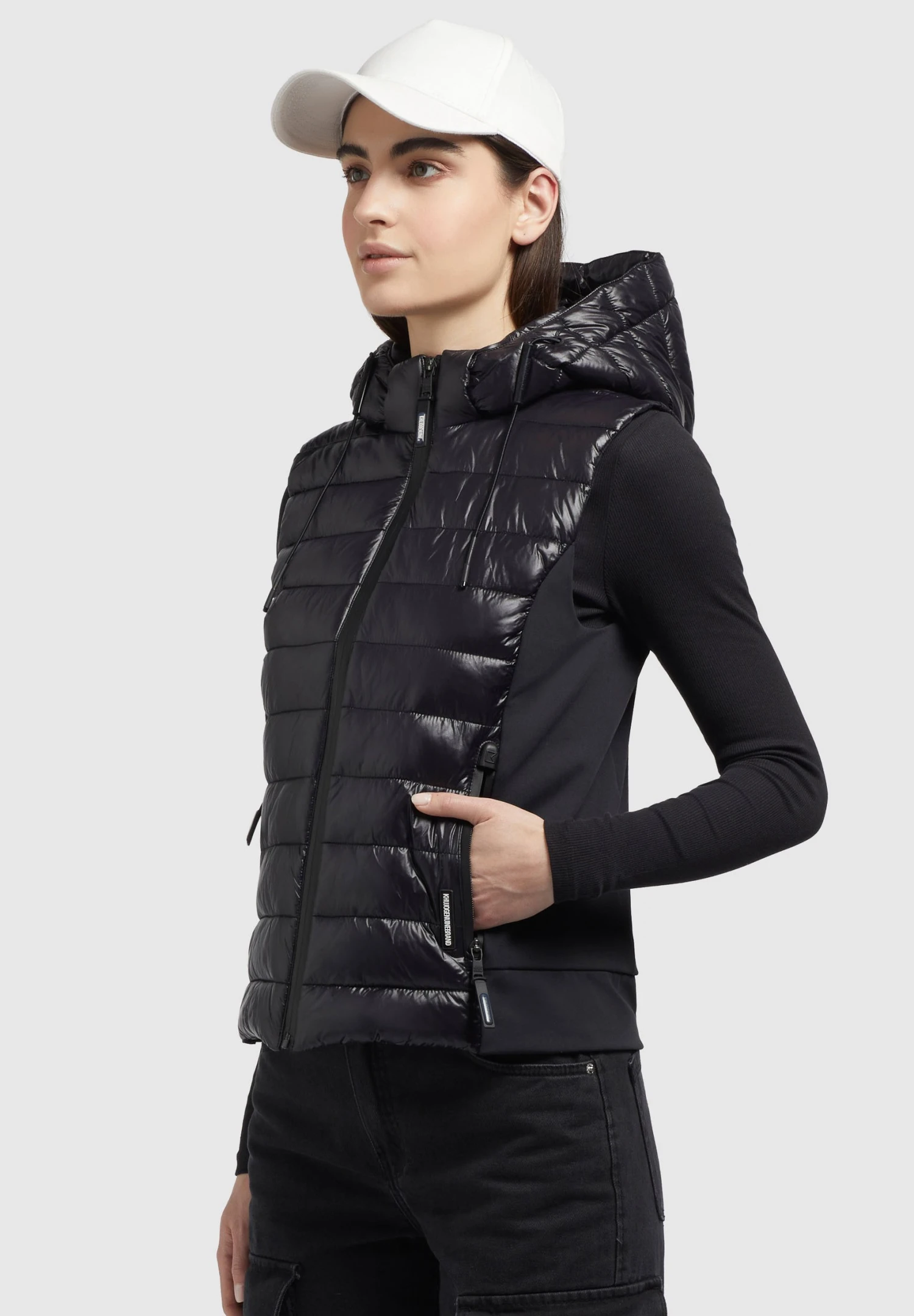 Khujo Fabia Shiny - Bodywarmer - Schwarz 6 Khujo Fabia Shiny - Bodywarmer - Schwarz - Afbeelding 6