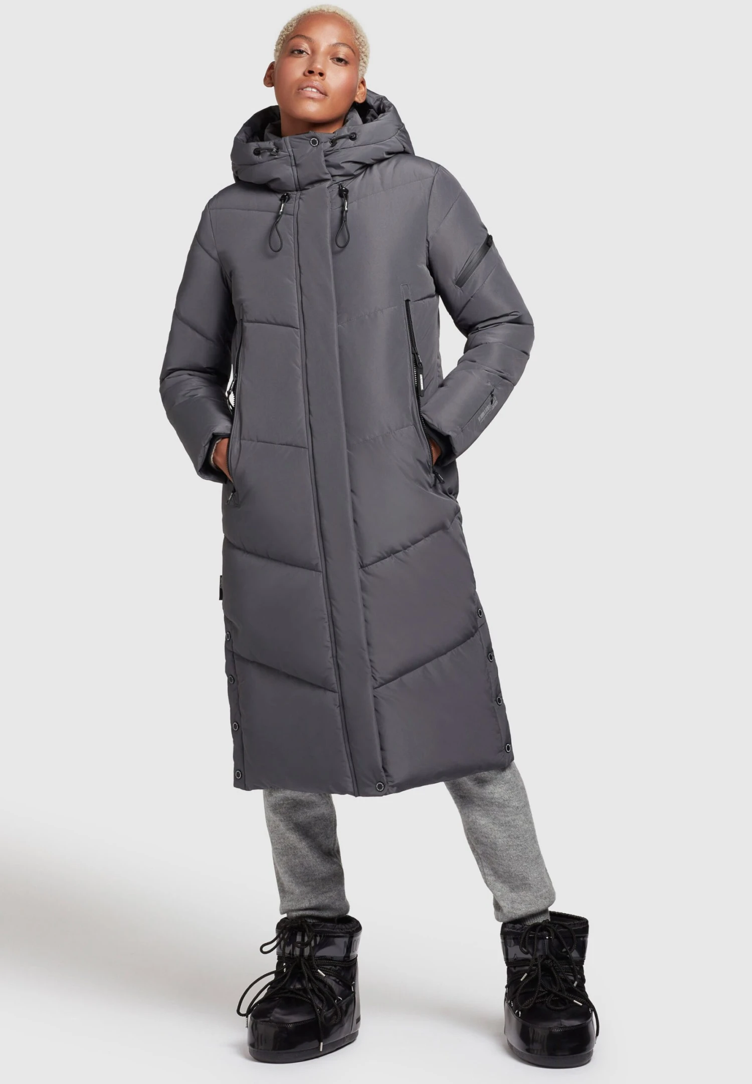 Khujo Sonje3 - Winterjas - Anthrazit 2 Khujo Sonje3 - Winterjas - Anthrazit - Afbeelding 2