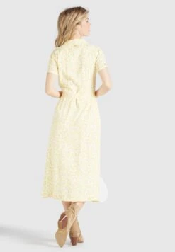 Khujo Goya - Blousejurk - Gelb-Weiß Geblümt -Khujo Winkel 940f2d1b8487423b82d6249f1e56844d