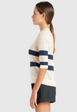 Khujo Chumane - T-Shirt Print - Sand/Dark Blue -Khujo Winkel 94366046702941ffbecddc1f450aeddc