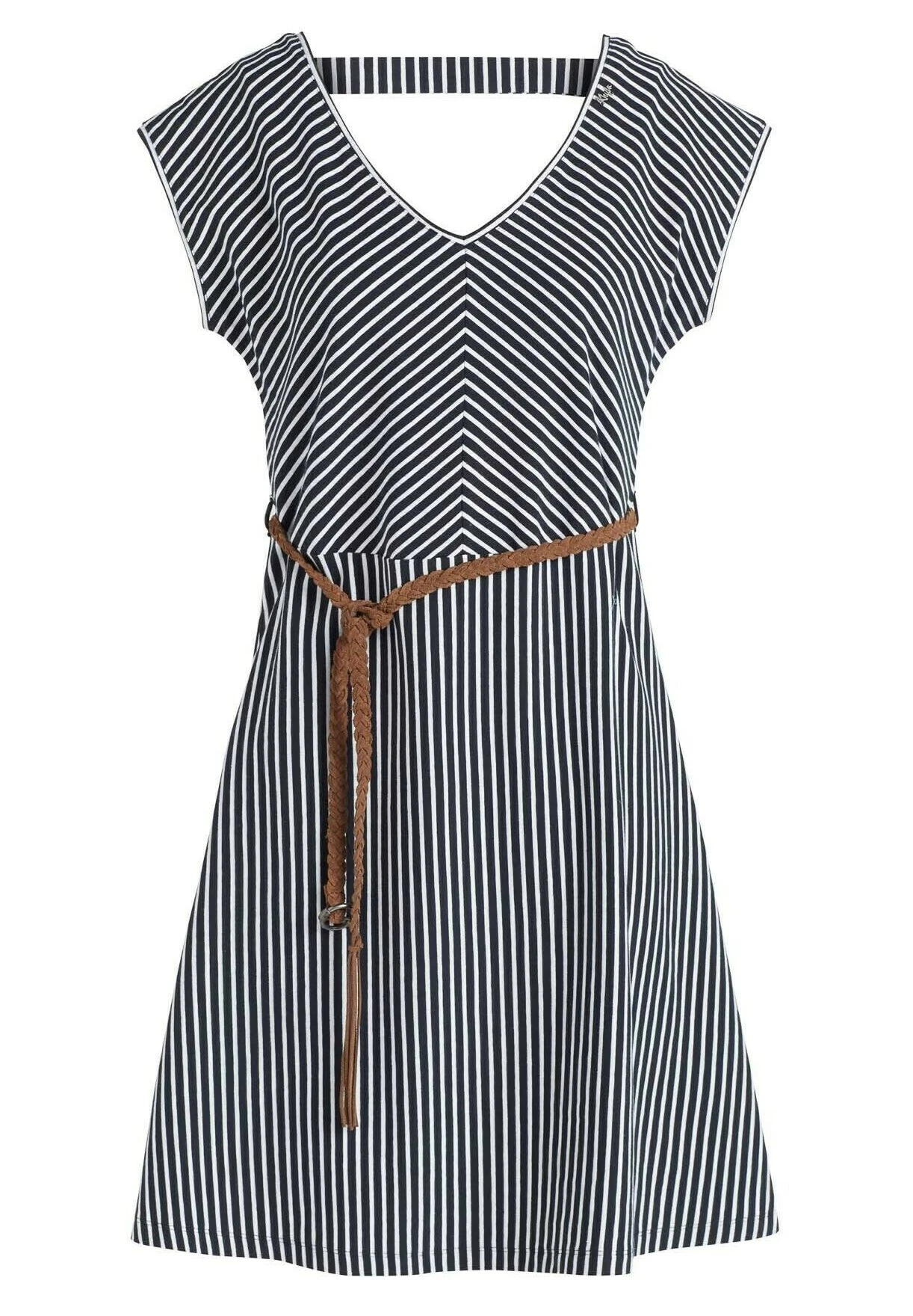 Khujo Leifa - Jurk - Dunkelblau-Weiß Gestreift 9 Khujo Leifa - Jurk - Dunkelblau-Weiß Gestreift - Afbeelding 9