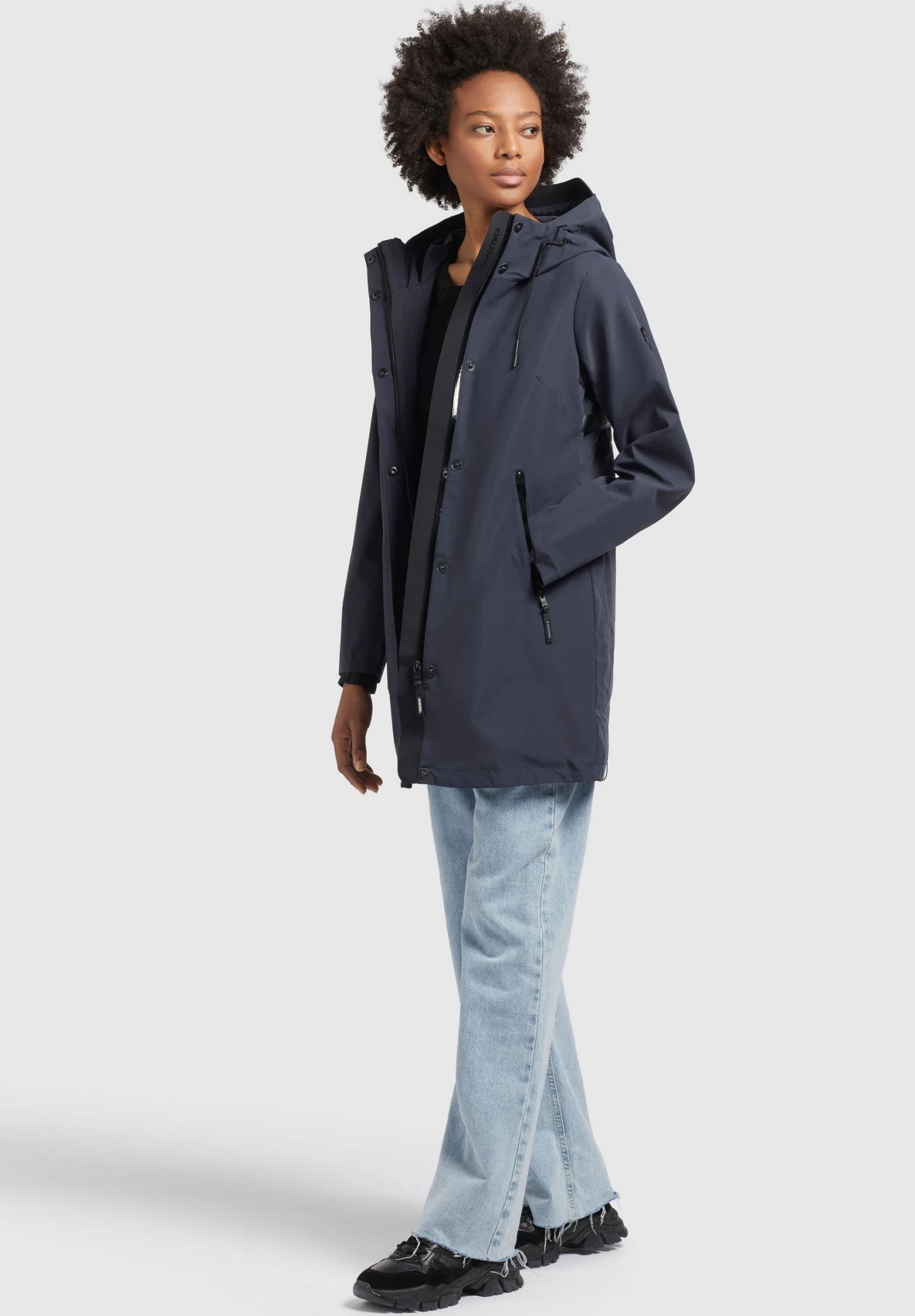 Khujo Izaf - Regenjas - Dunkelblau 4 Khujo Izaf - Regenjas - Dunkelblau - Afbeelding 4