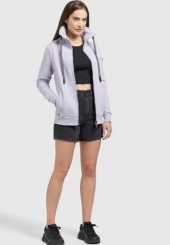 Khujo Tosta - Sweater Met Rits - Flieder -Khujo Winkel b28f82a9715243f58a681f2a937547aa