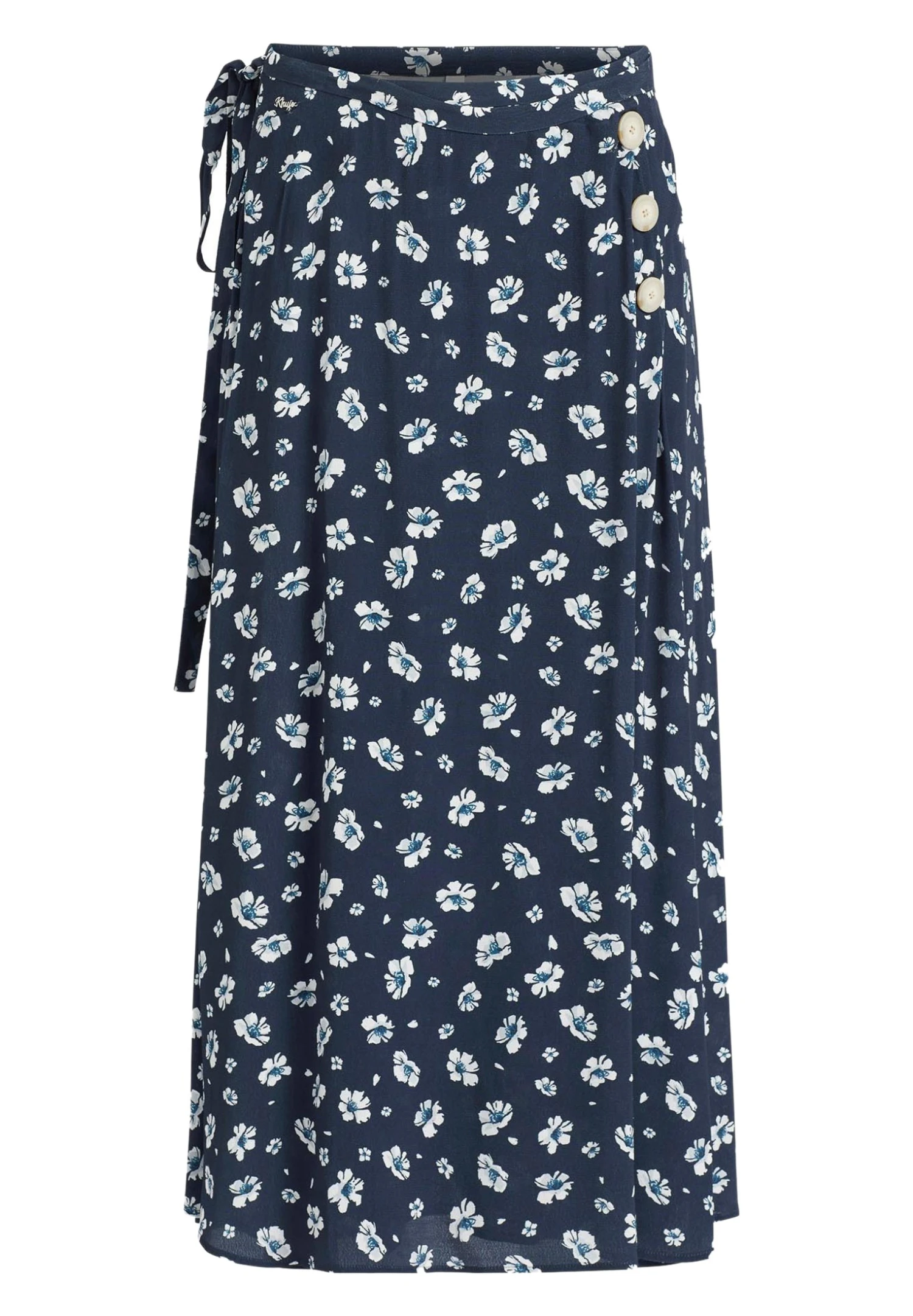 Khujo Hepke - A-Lijn Rok - Blau-Weiß Geblümt 10 Khujo Hepke - A-Lijn Rok - Blau-Weiß Geblümt - Afbeelding 10
