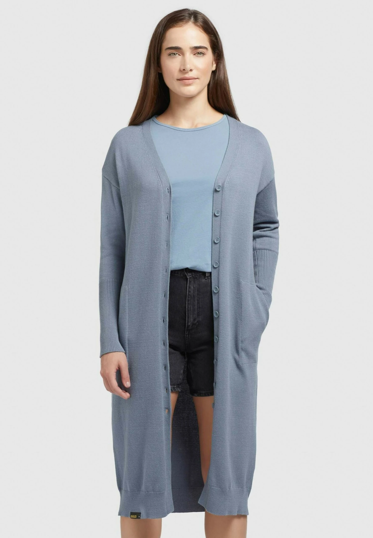 Khujo Elina - Halflange Jas - Blau 1 Khujo Elina - Halflange Jas - Blau