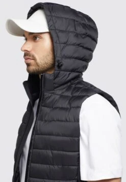 Khujo Wemo Matt - Bodywarmer - Schwarz -Khujo Winkel d447fa97aabe4fec9cb7299b582d0bf2