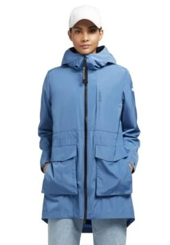 Khujo Mantel Ging - Halflange Jas - Blau -Khujo Winkel d8cb7a741087415aa21d1a5a7eeddb14