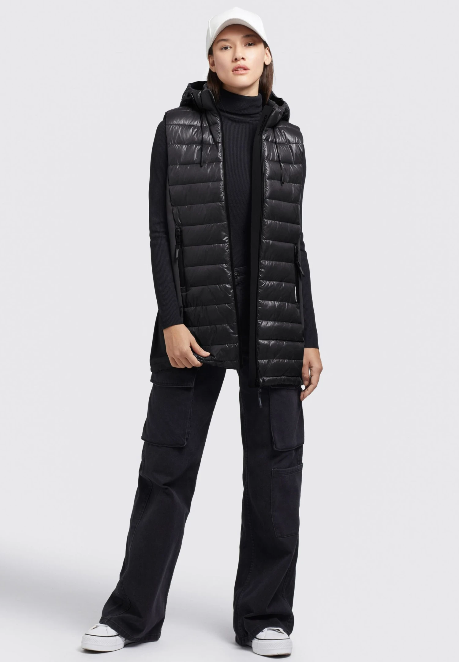 Khujo Becca Shiny - Bodywarmer - Schwarz 2 Khujo Becca Shiny - Bodywarmer - Schwarz - Afbeelding 2