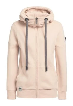 Khujo Salomea - Sweater Met Rits - Aprikot -Khujo Winkel fae348422dba48a8a0a42c3b1fbcb025