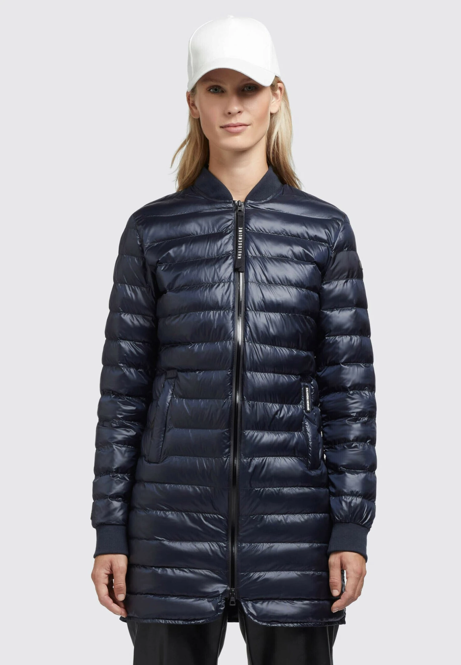 Khujo Greta Shiny - Jas - Dunkelblau 1 Khujo Greta Shiny - Jas - Dunkelblau